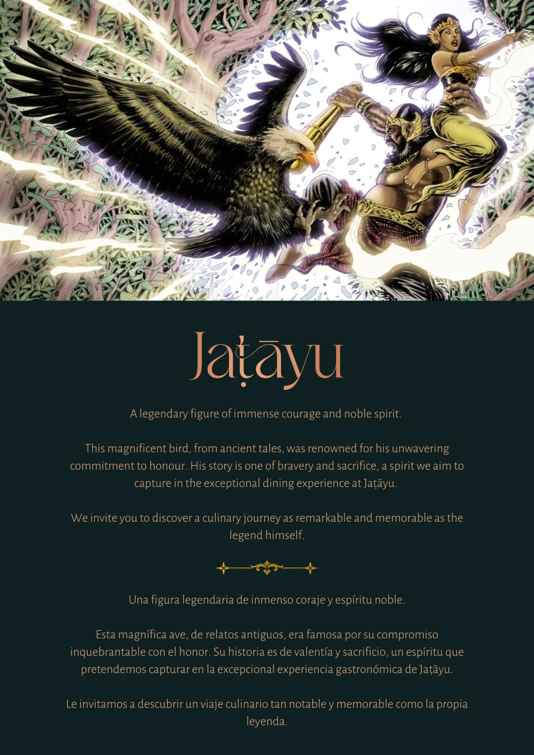 Jatayu Ibiza Menu Jatayu Ibiza Menu