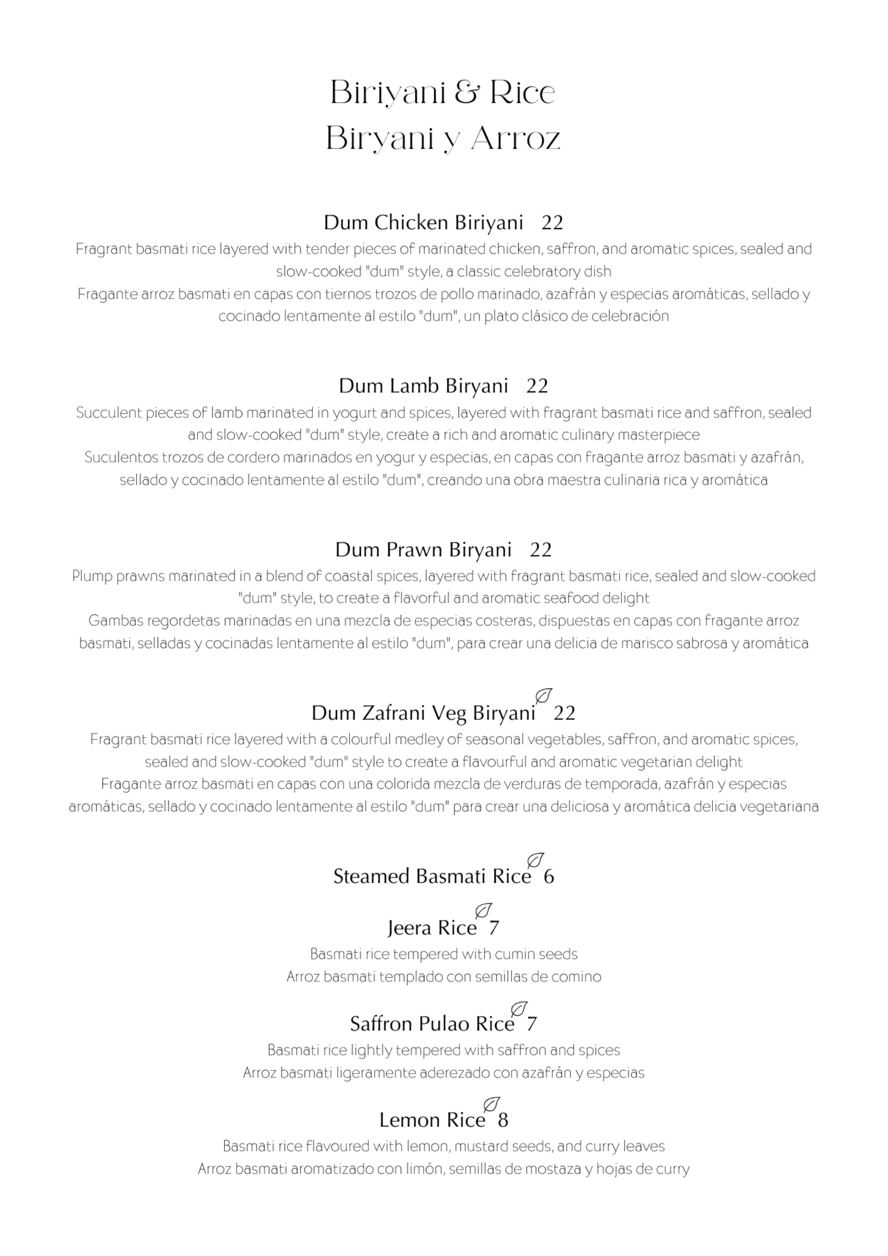 Jatayu Ibiza Menu 11 Jatayu Ibiza Menu 11
