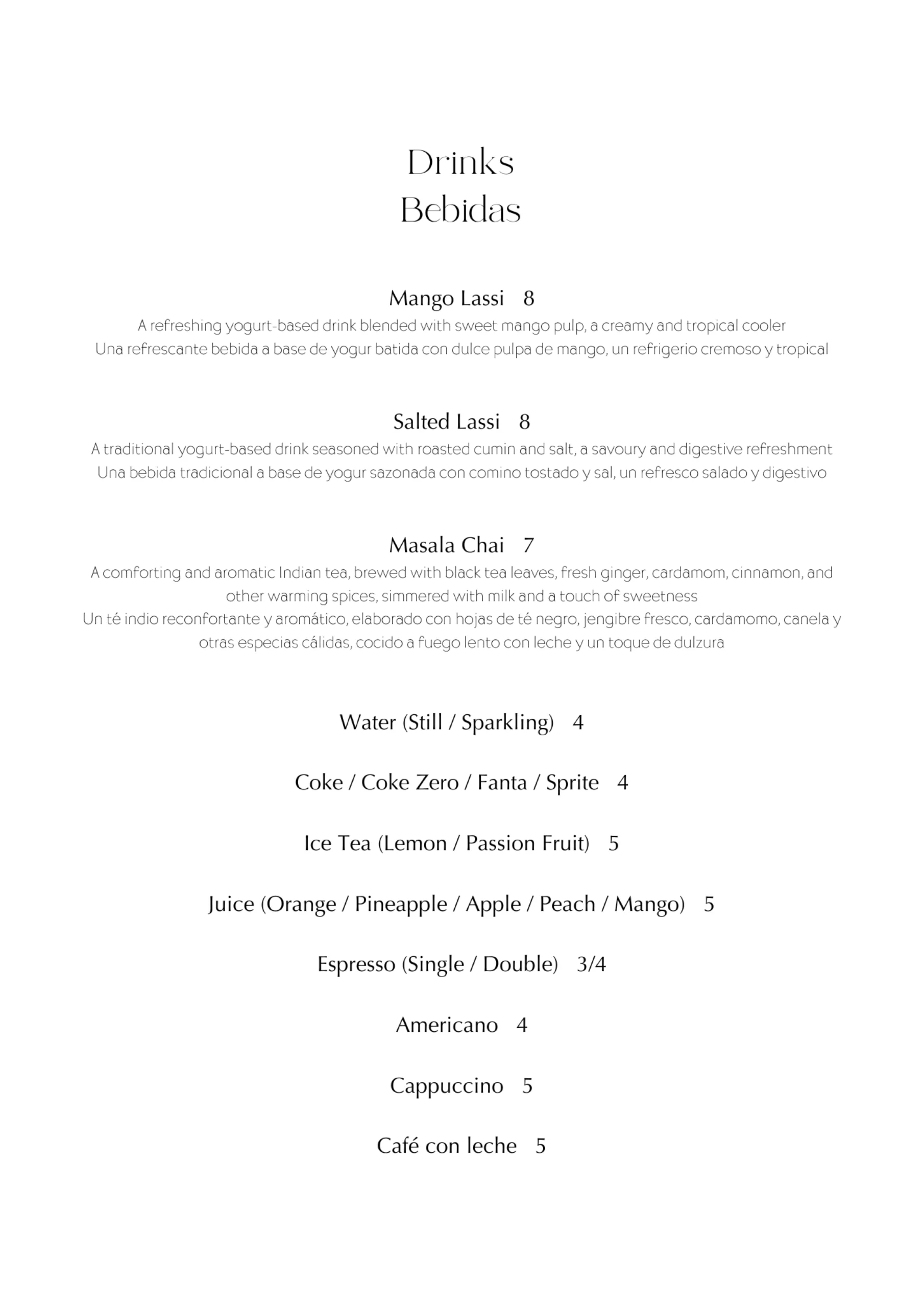 Jatayu Ibiza Menu 15 Jatayu Ibiza Menu 15